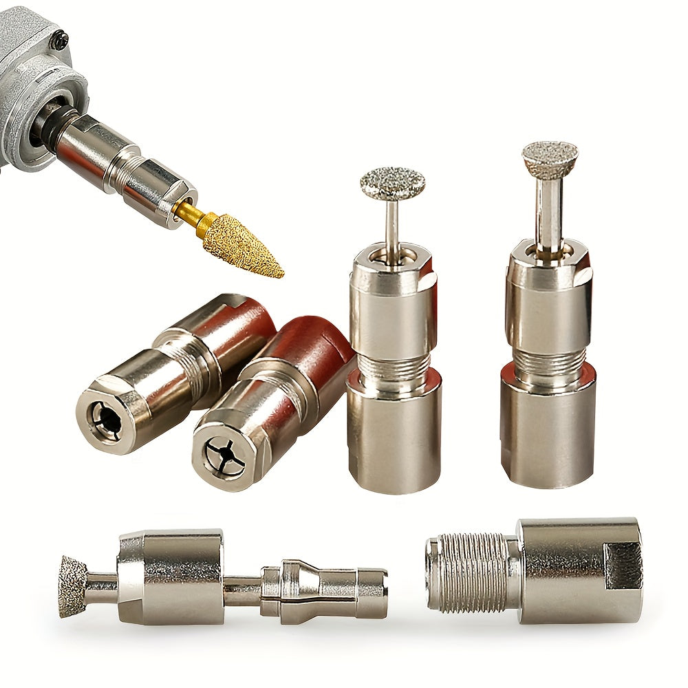 Angle Grinder to Die Grinder Conversion Kit with 1/4", 1/8" Collets for Carving, Polishing, Cutting