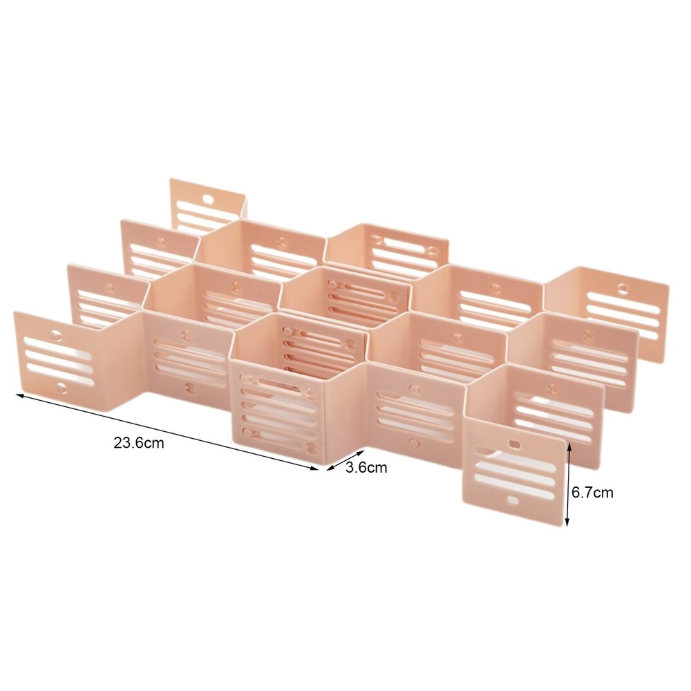 12pcs/set Adjustable Drawer Honeycomb Clapboard Plastic DIY