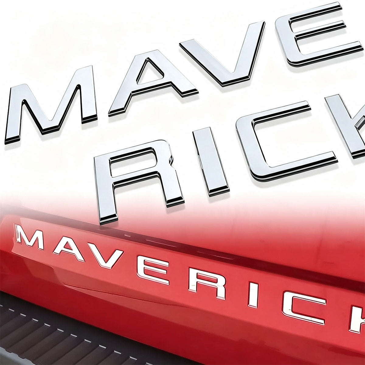 Premium 3D Maverick Tailgate Letters for Ford Maverick 2022-2026