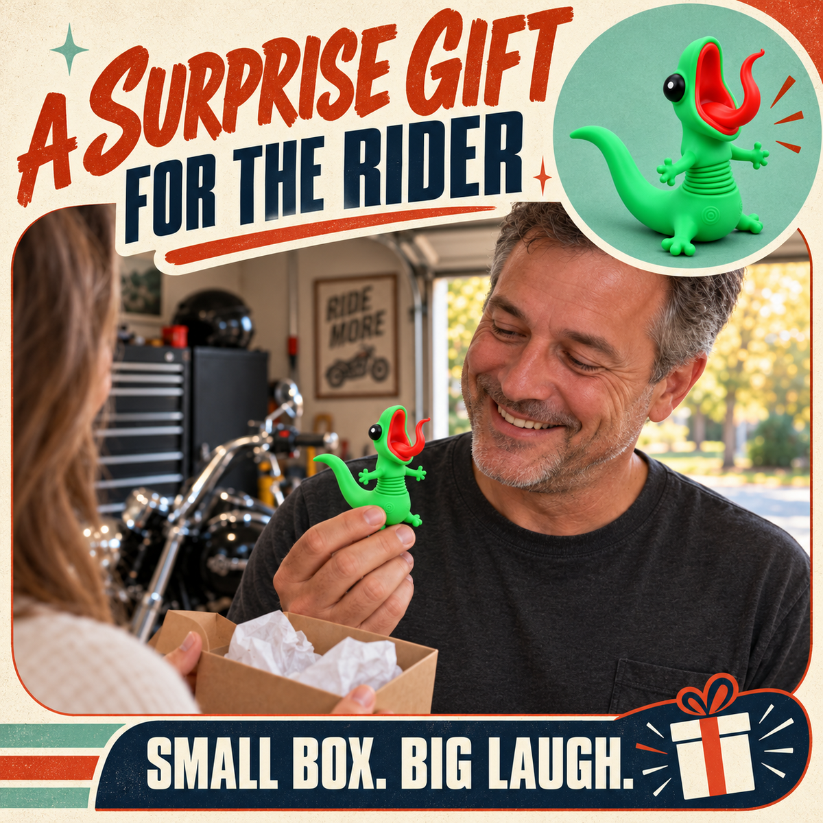 Roadside Lizard Buddy - Car & Motorcycle Decor