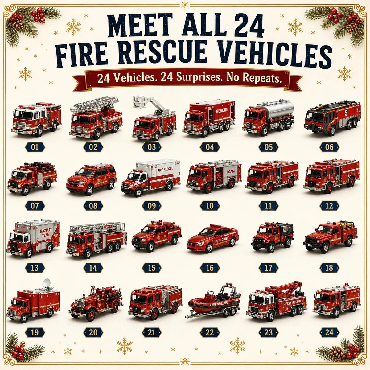 Fire Rescue 24-Day Advent Calendar