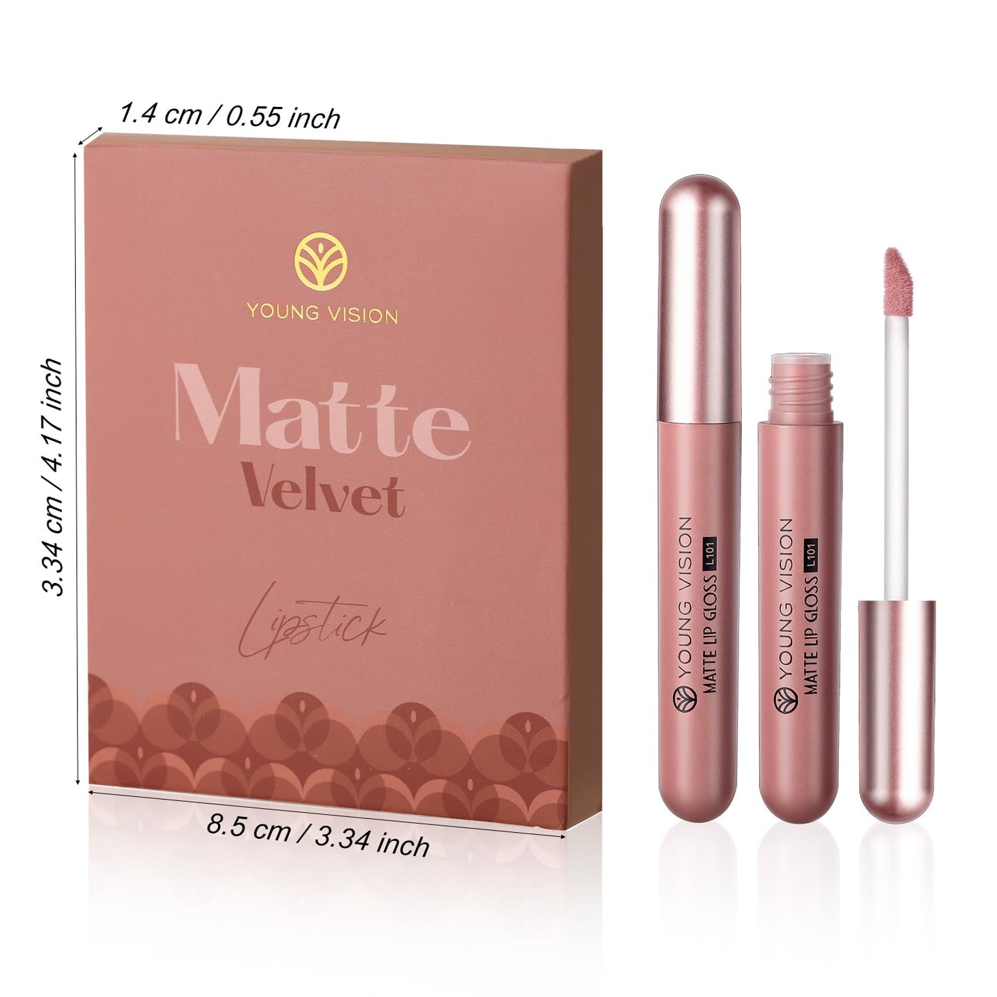 YOUNG VISION 6-Pc Matte Nude Liquid Lipstick Set