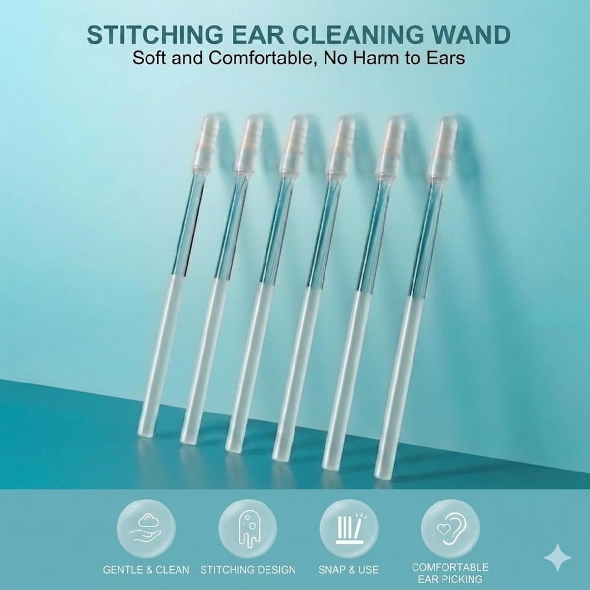 24PCS Enhanced Adhesive Ear Digging Sticks for Children & Adults