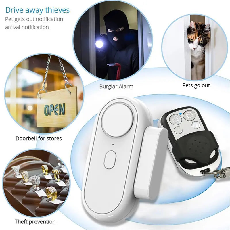 120dB Alarm Wireless Magnetic Door Sensor Home Security Systems