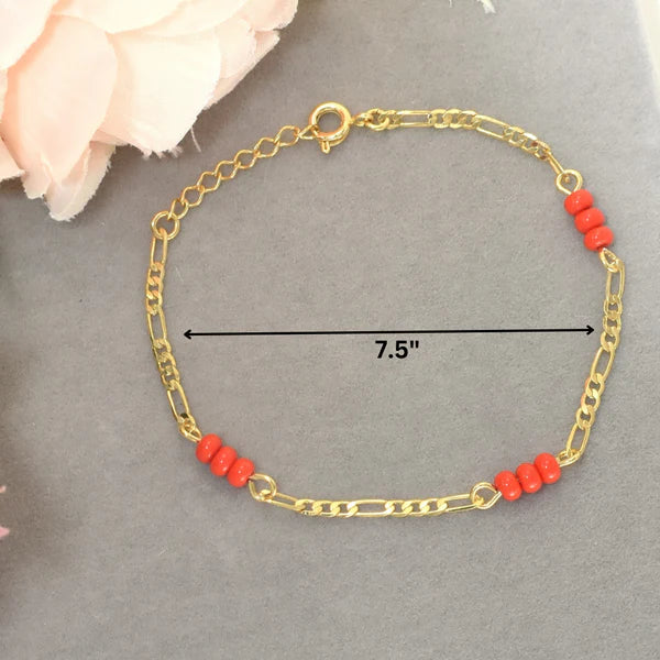 Ladies' Red Bead Protective Bracelet