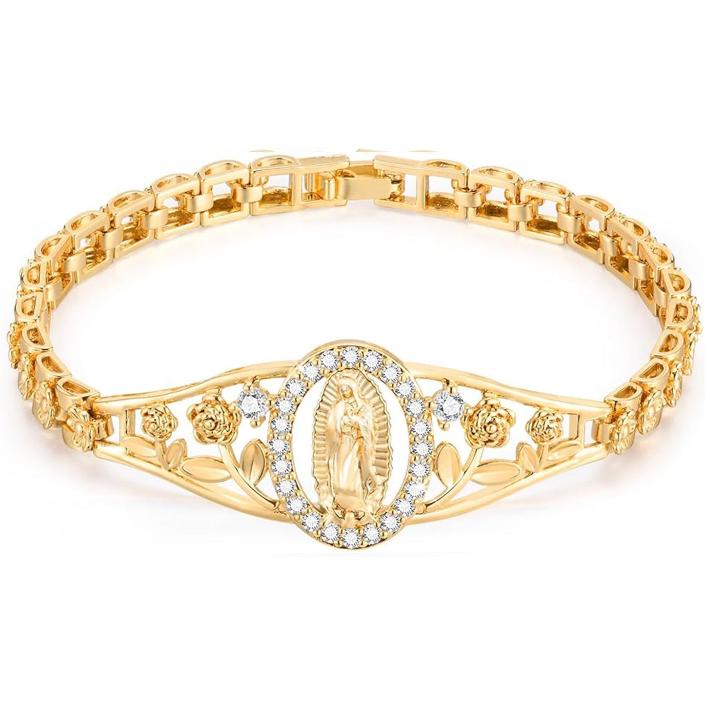 Virgin Mary Bracelets for Women-Hypoallergenic Non Tarnish Trendy Jewelry