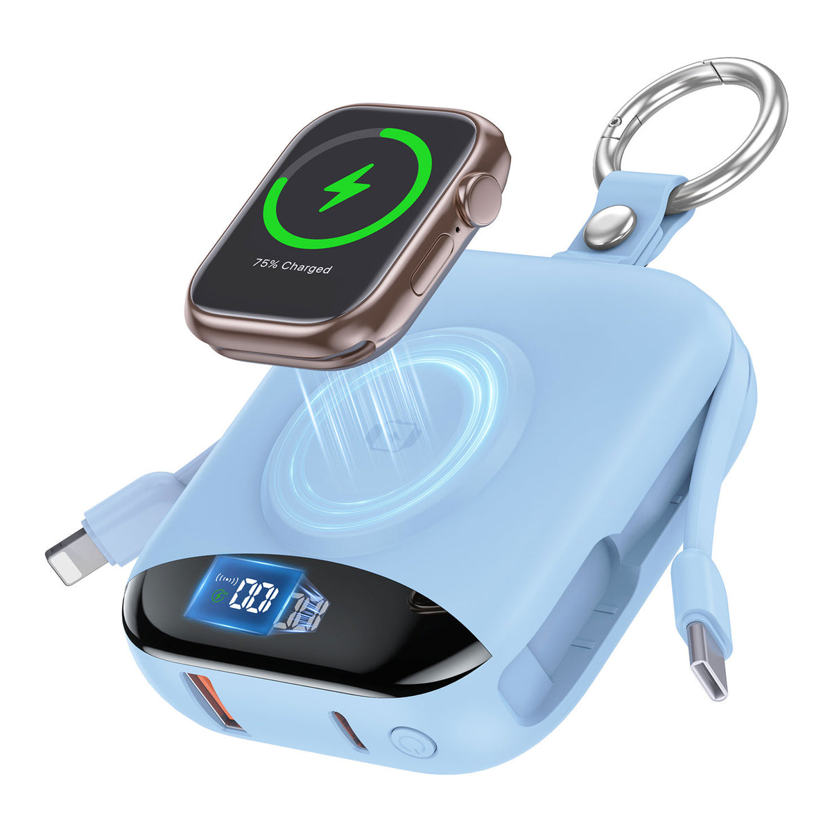 10000mAh Compact 3-in-1 Portable Power Bank