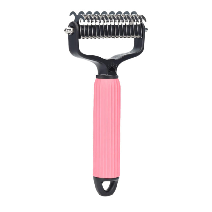 Pet Undercoat Rake Grooming Brush for Long Haired Dogs