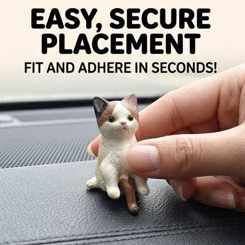 5PCS Cute Mini Cat Car Dashboard Ornament