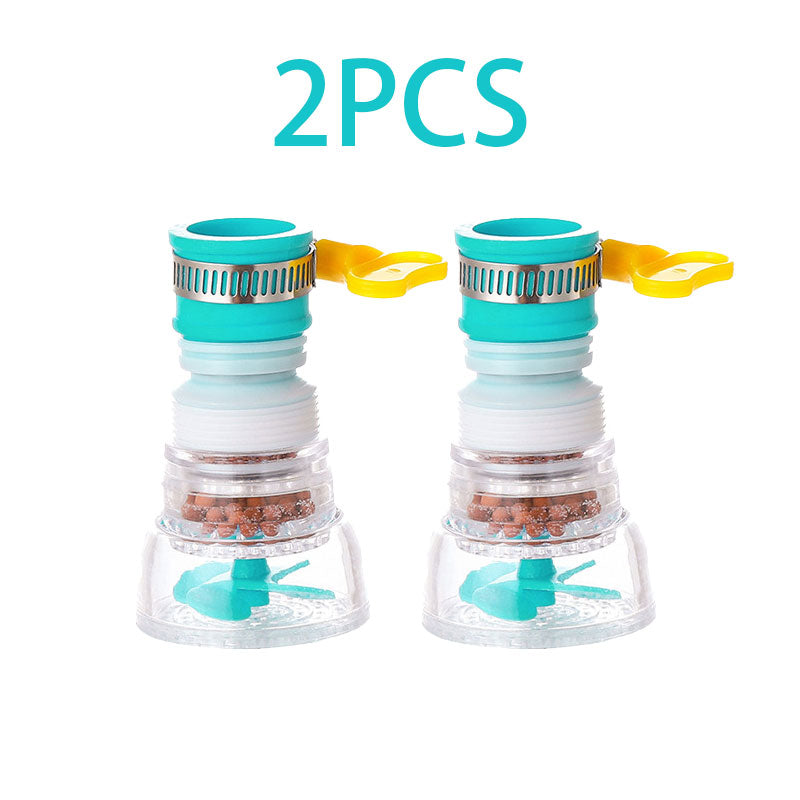 2PCS 360° Rotating Telescopic Faucet Water Filter