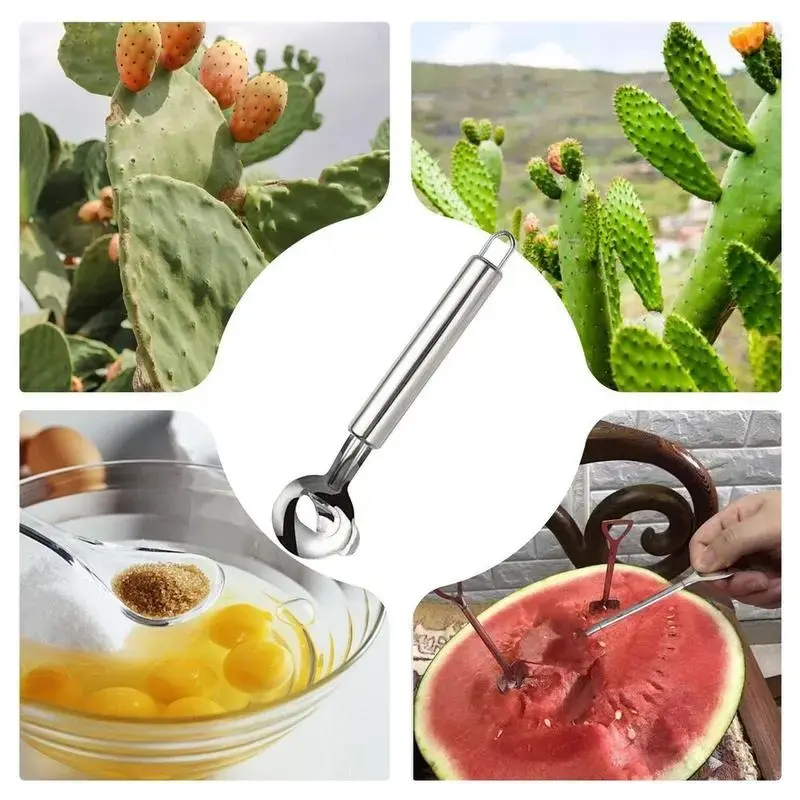 2PCS Stainless Steel Cactus Peeler Tools