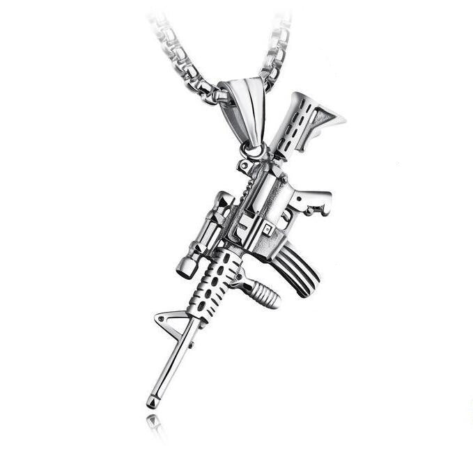 Military-style streetwear pendant necklace
