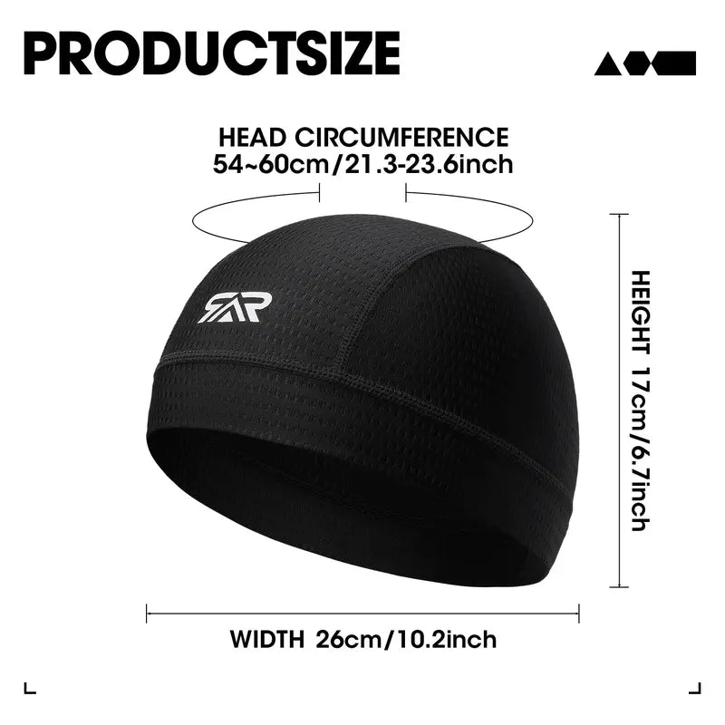 2PCS Ultra Soft Mesh Cycling Cap, Breathable Cap, Skin-Friendly Helmet Liner Caps