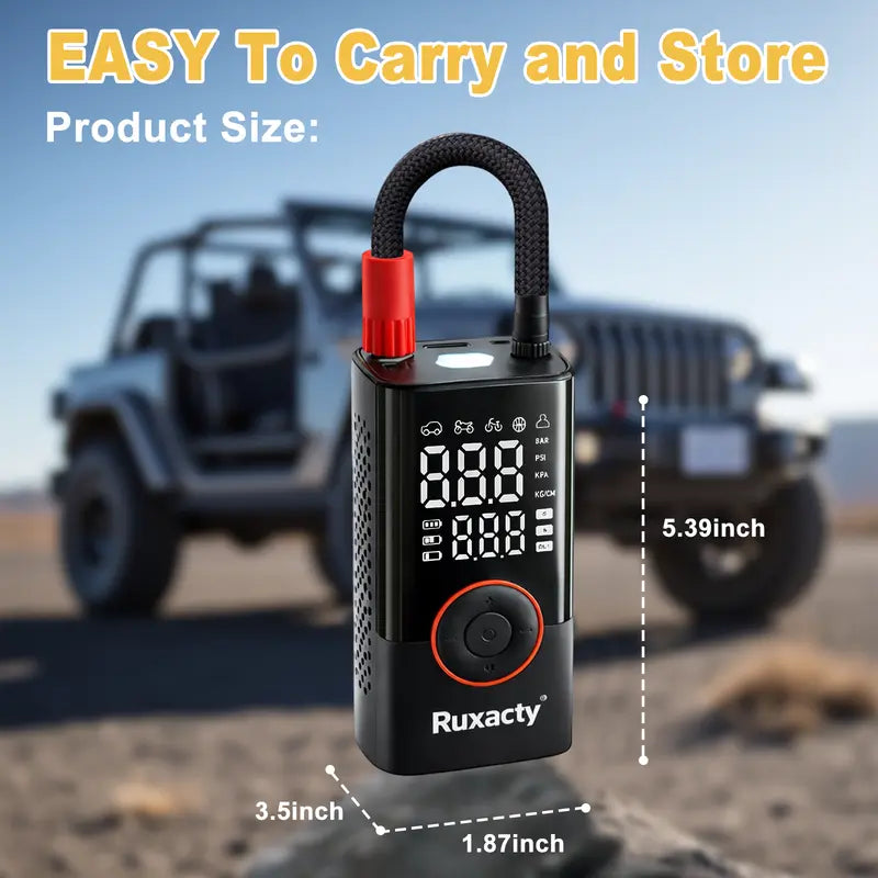 Upgraded Portable Digital Car Tire Inflator Pump