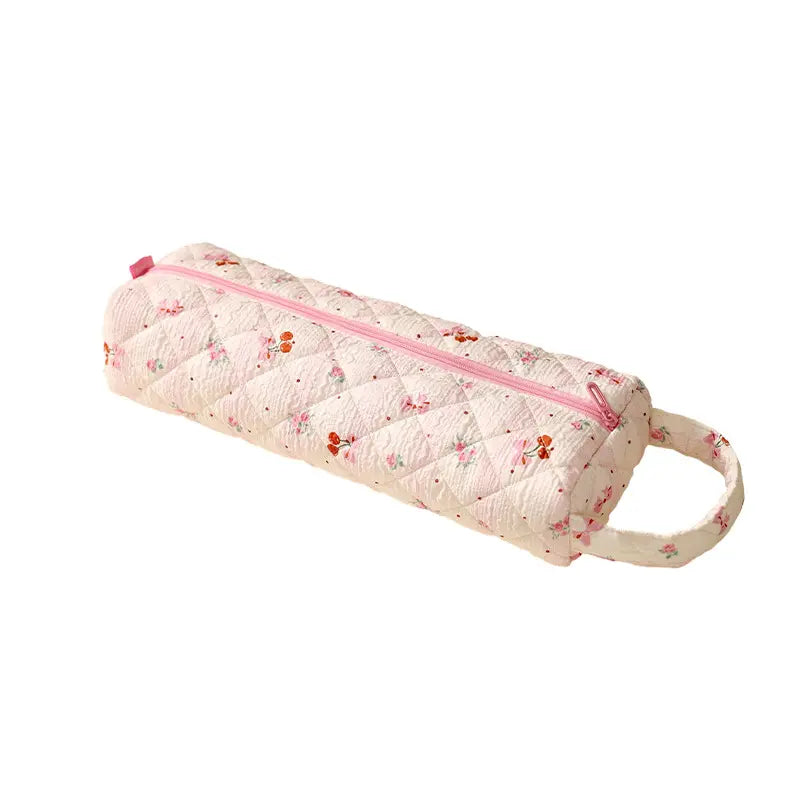 Portable Zipper Cosmetic Makeup Pouch with Handle