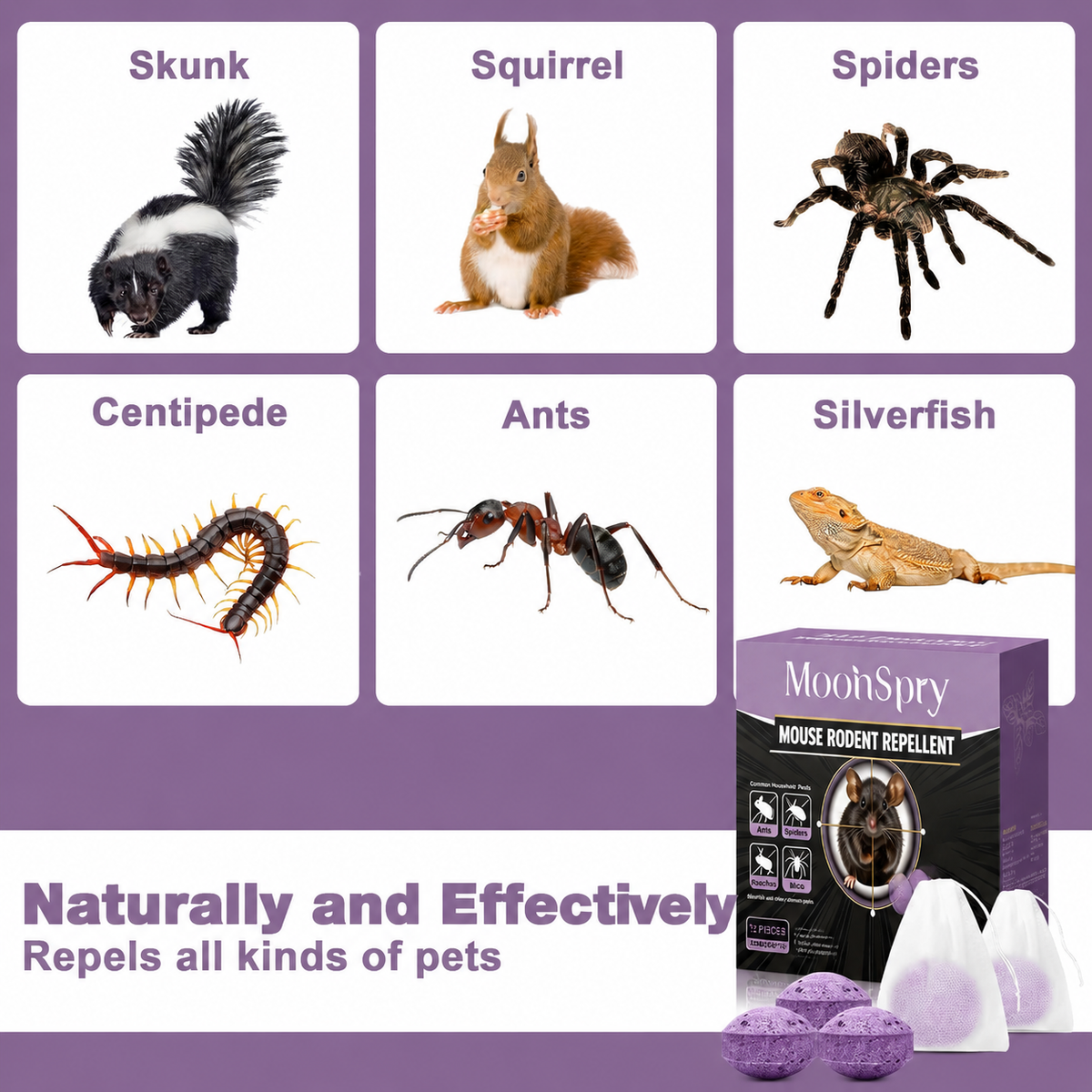 12-Pack Rodent Repellent Balls for Home Kitchen Effective Pest Control Solution
