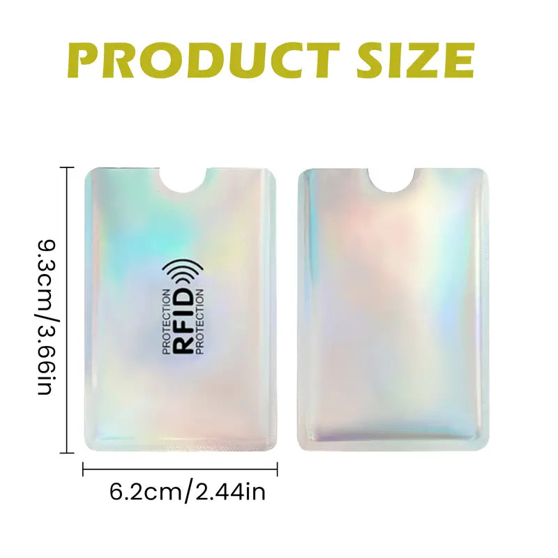 8 Counts RFID Blocking Sleeves Set – Protection for Credit & ID Cards