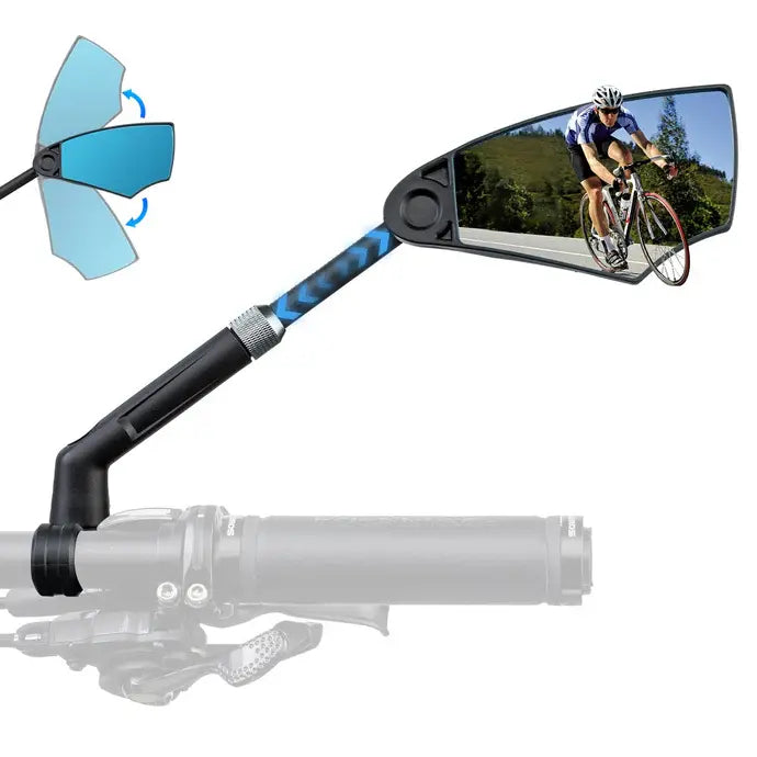 360° Adjustable Handlebar Bike Mirror with Anti-Glare Glass