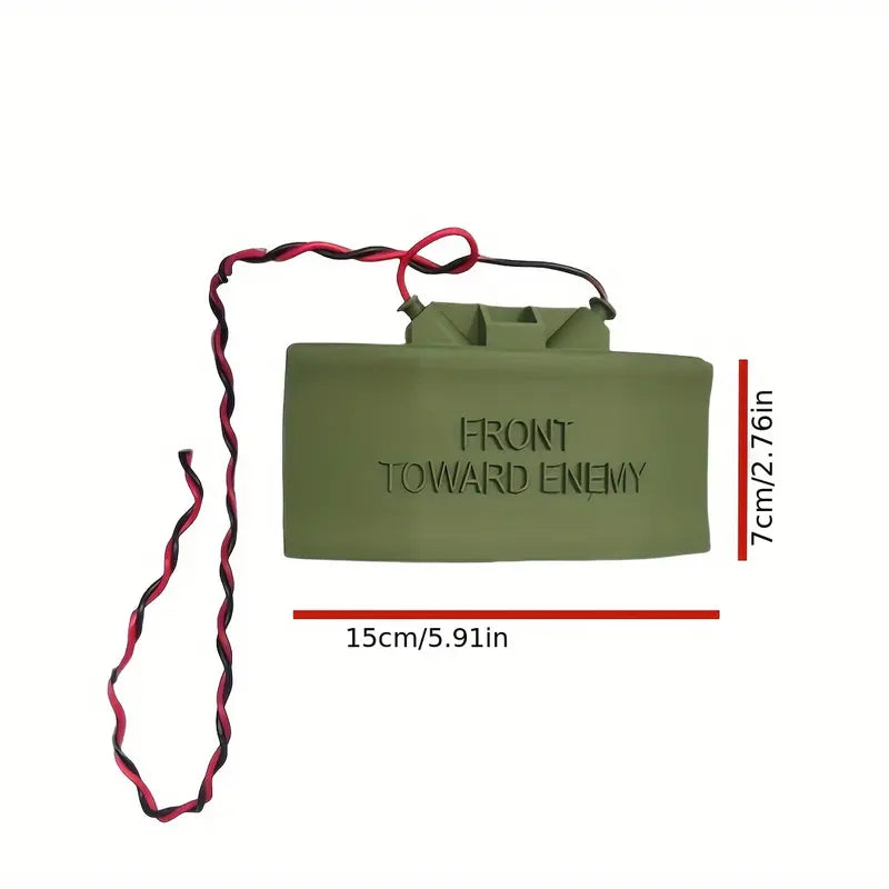 Classic Military Theme Plastic Door Sign Kit, Wired Doorbell Cover Prank