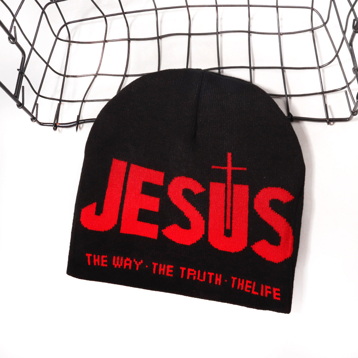 Unisex Y2000 Letter Jacquard Soft Knit Beanie Hat