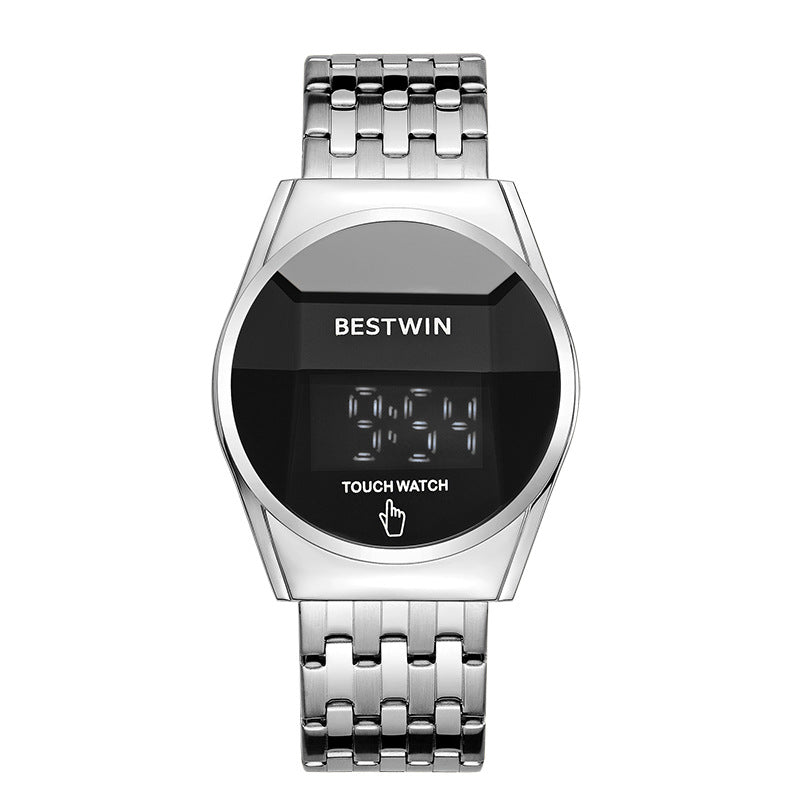 Round LED Touchscreen Digital Watch