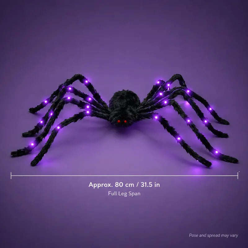 Light-up spider Halloween decoration