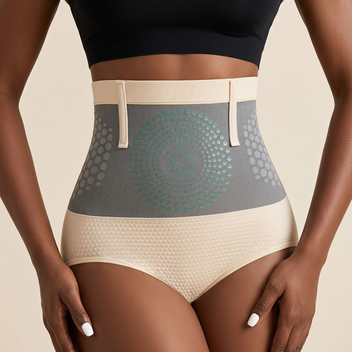 Seamless High-Waisted Honeycomb Tummy-Control Shapewear