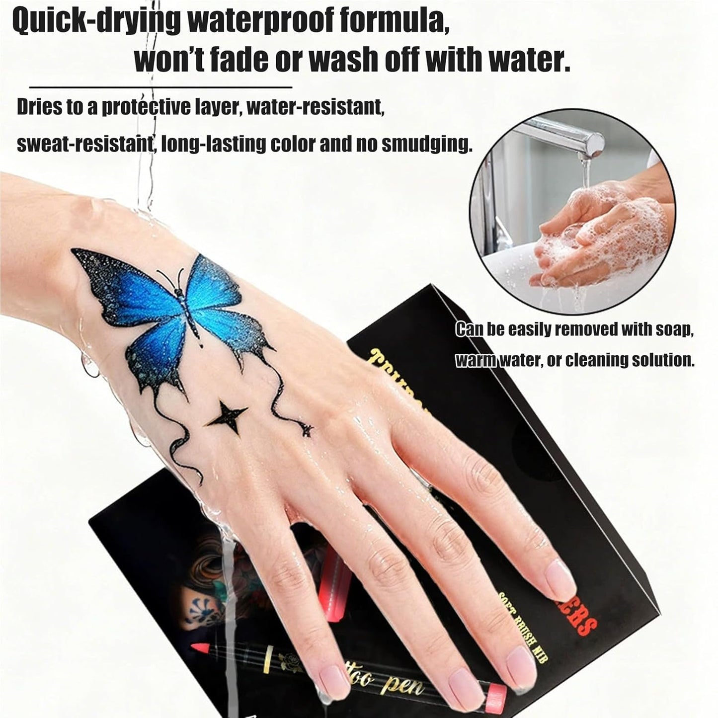 10PCS Temporary Tattoo Markers for Skin Set