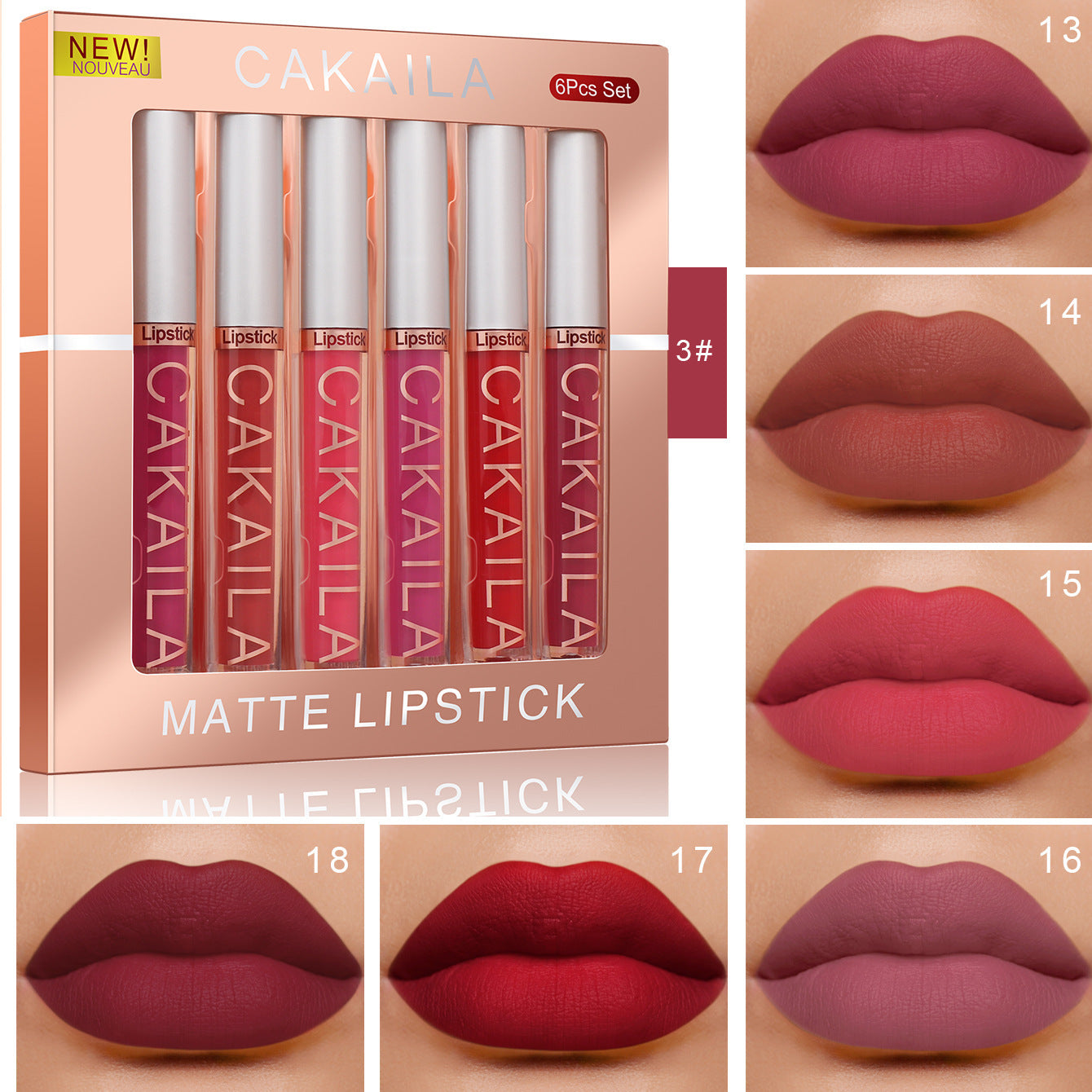 6-Piece Matte Lip Glaze Set