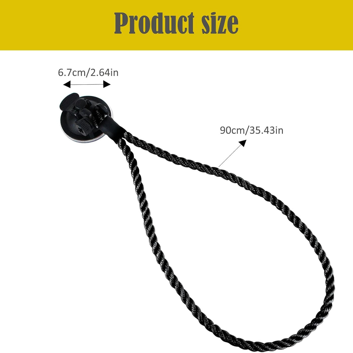 Cowboy Hat Holder for Trucks & Cars – 2-Pack Suction Cup Hat Rack