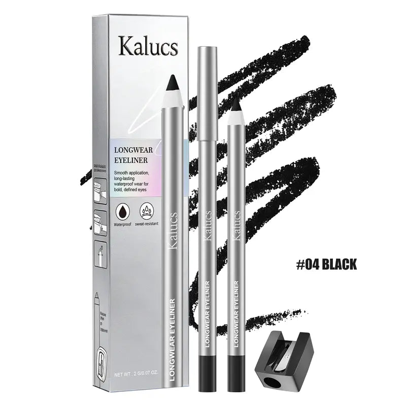 Eye Pencil Eyeliner, Waterproof & Smudge-Proof Longwear Formula for Flawless