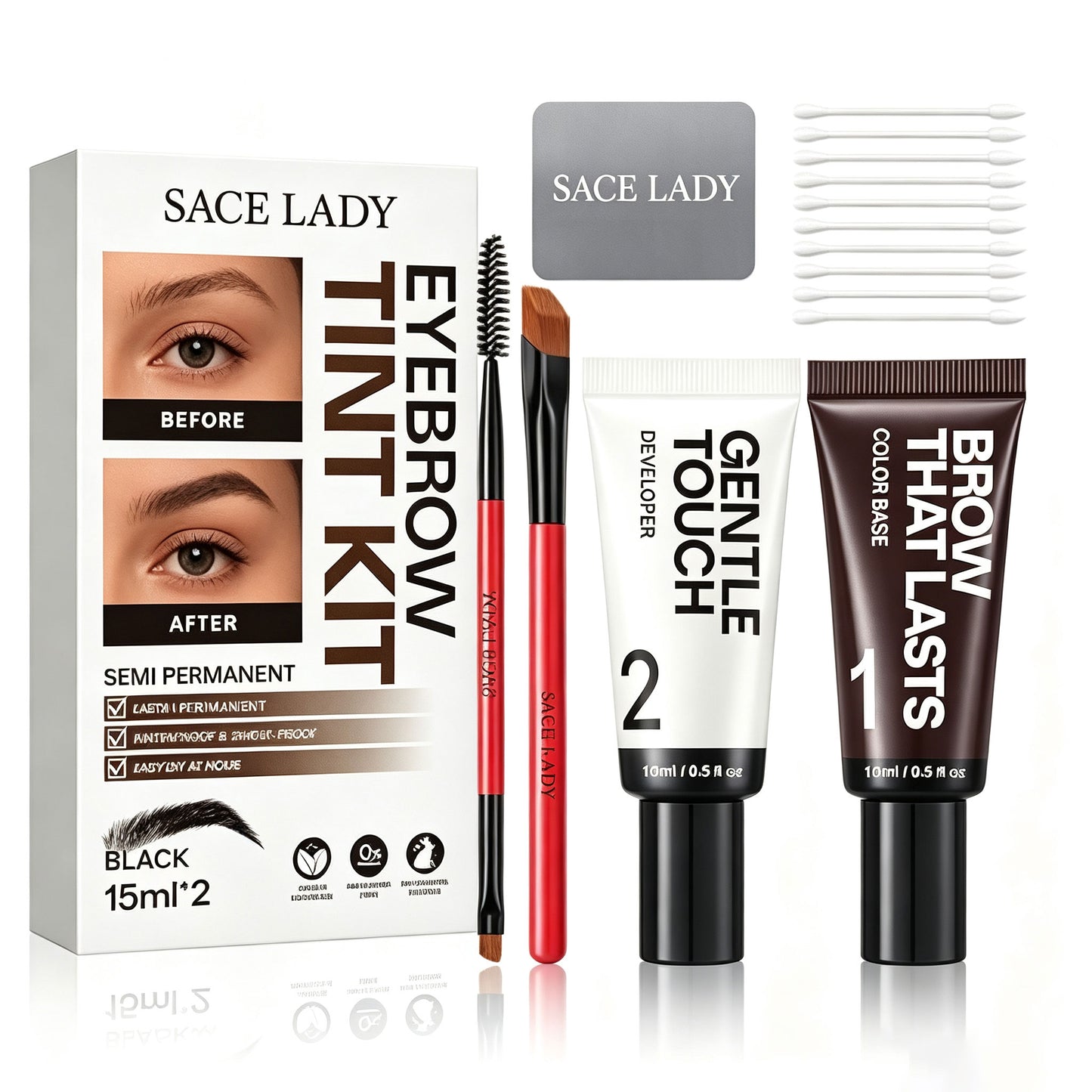 Long Last Waterproof Eyebrow Color Kit for Women