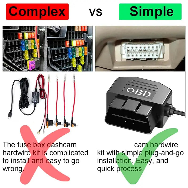 OBD2 Power Cable for Dash Camera