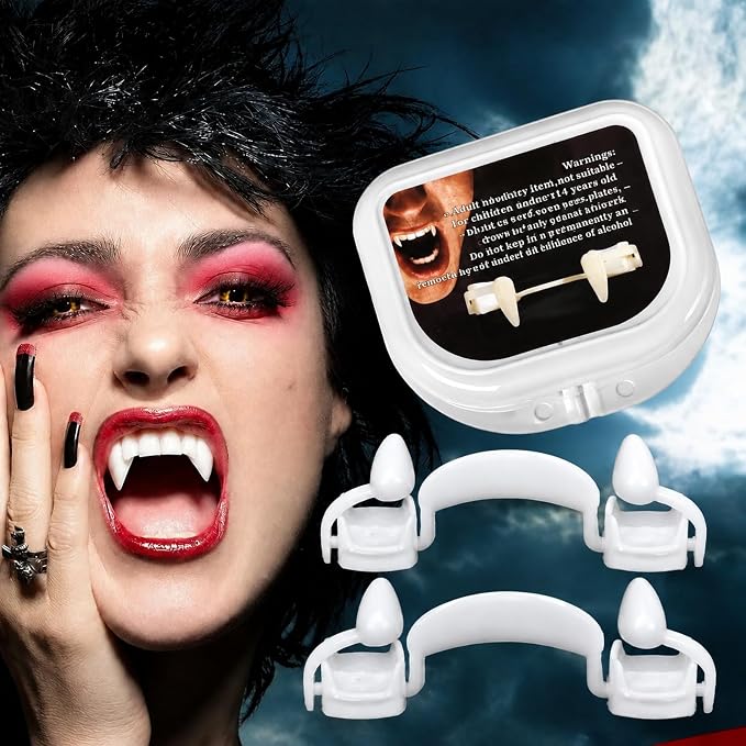 2PCS Expandable Halloween Vampire Fangs Set
