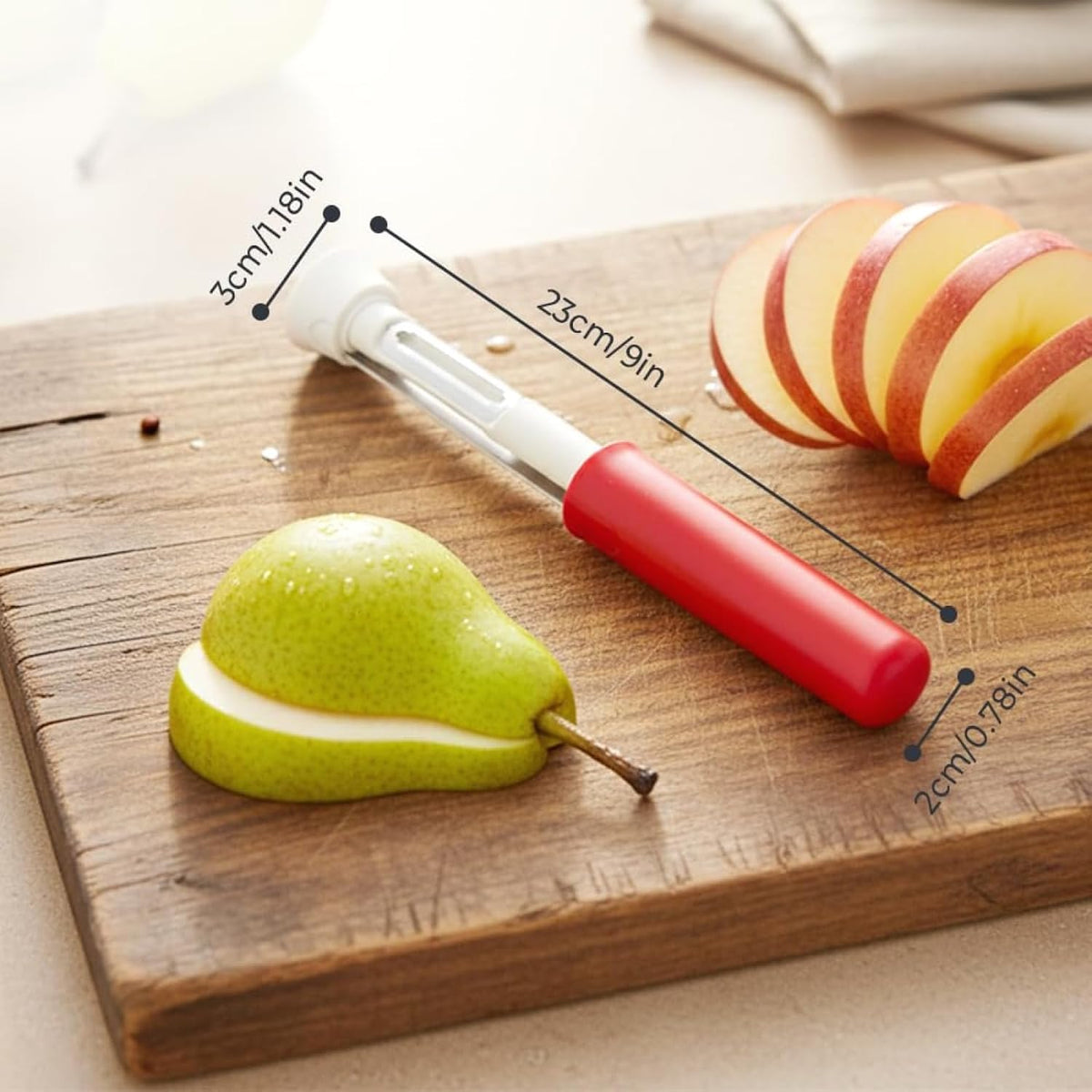 2PCS 2-in-1 Stainless Steel Fruit and Vegetable De-seeding and Coring Tool