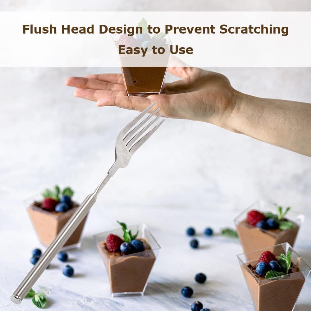Extendable Fork/Spoon, Retractable Stainless Steel Utensil