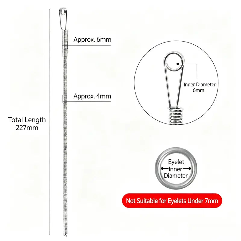 2 PCS Spring Drawstring Needle Threader
