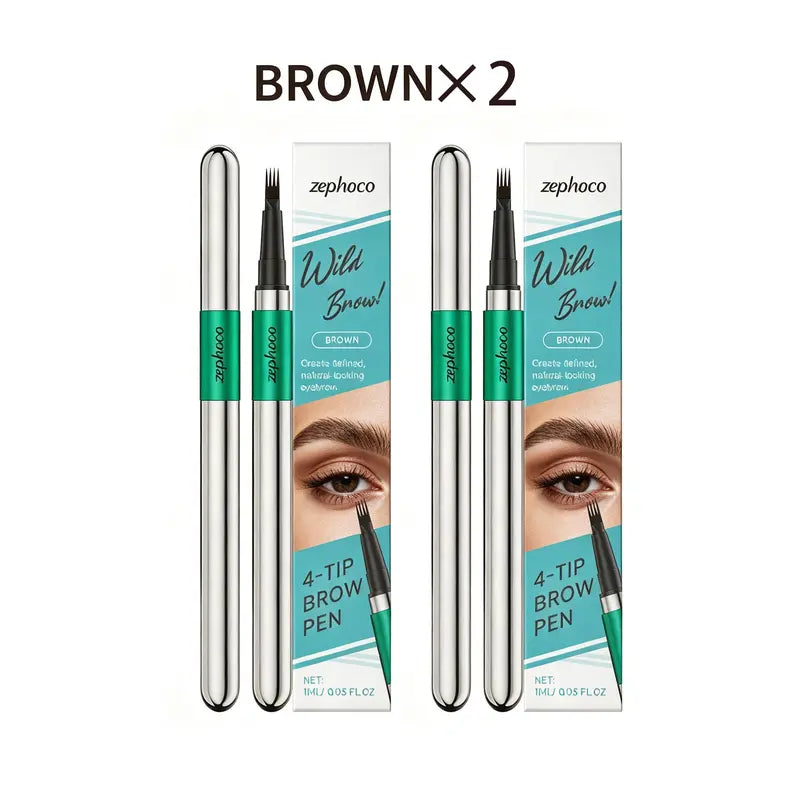 2PCS 4 Tip Precise Microblade Eyebrow Pencil That Looks Like Hair