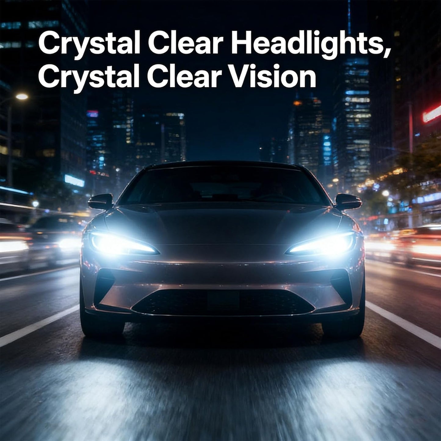 Car Headlight Restoration Kit, No Power Tools Required