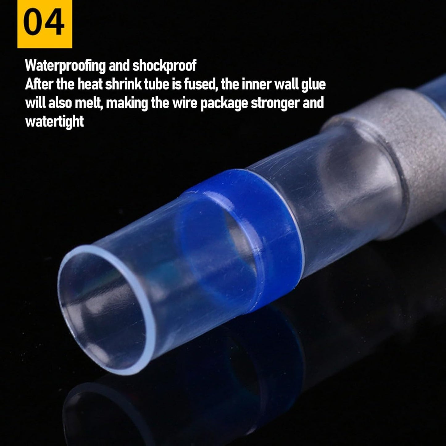 300PCS Heat Shrinkable Wire Connectors Waterproof Sleeve Seal Terminal Kit