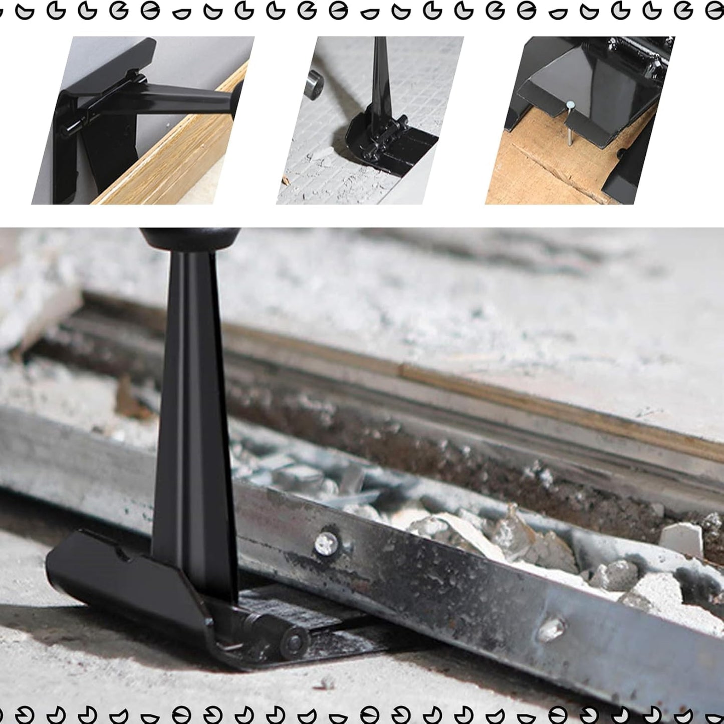 Tile Flooring Baseboard Removal Tool, Wall Board Utility Pulling Tool for Removing Baseboard Decorative Panel