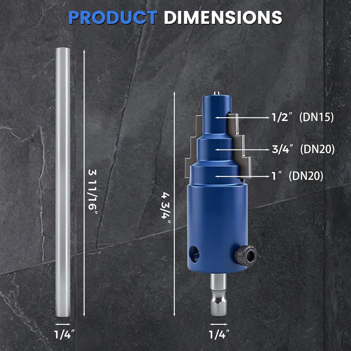 New Broken Pipe Extractor Tool, 3 In 1 Electric Drill Manual Broken Pipe Valve Extractor Tool