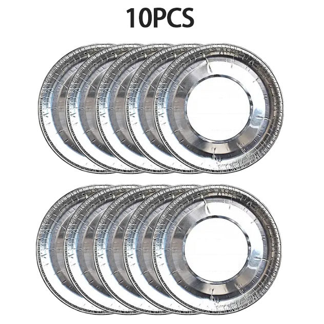 10PCS Aluminum Foil Gas Stove Burner Covers