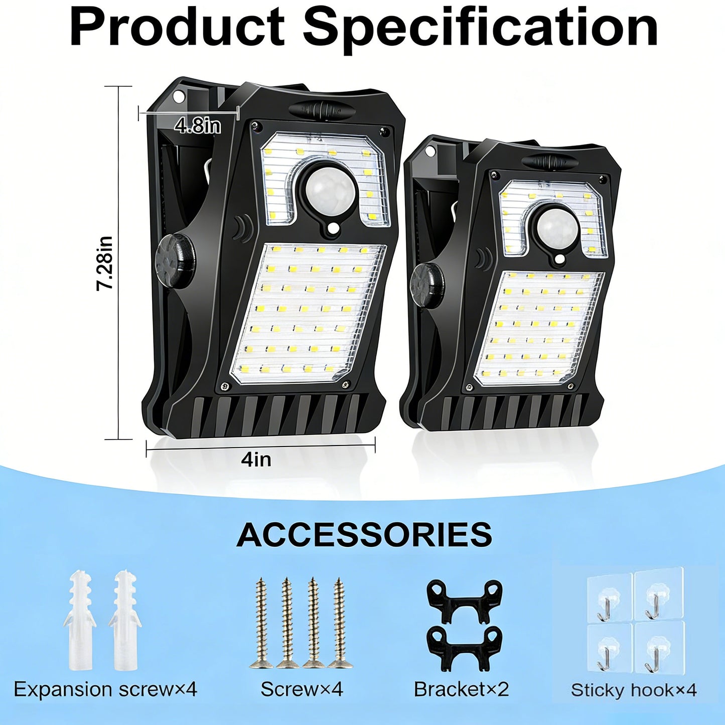 Leds Solar Motion Sensor Lights Outdoor