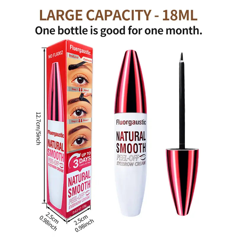 2Pcs Easy Peel-Off Eyebrow Gel - Waterproof, Sweatproof Primer Base