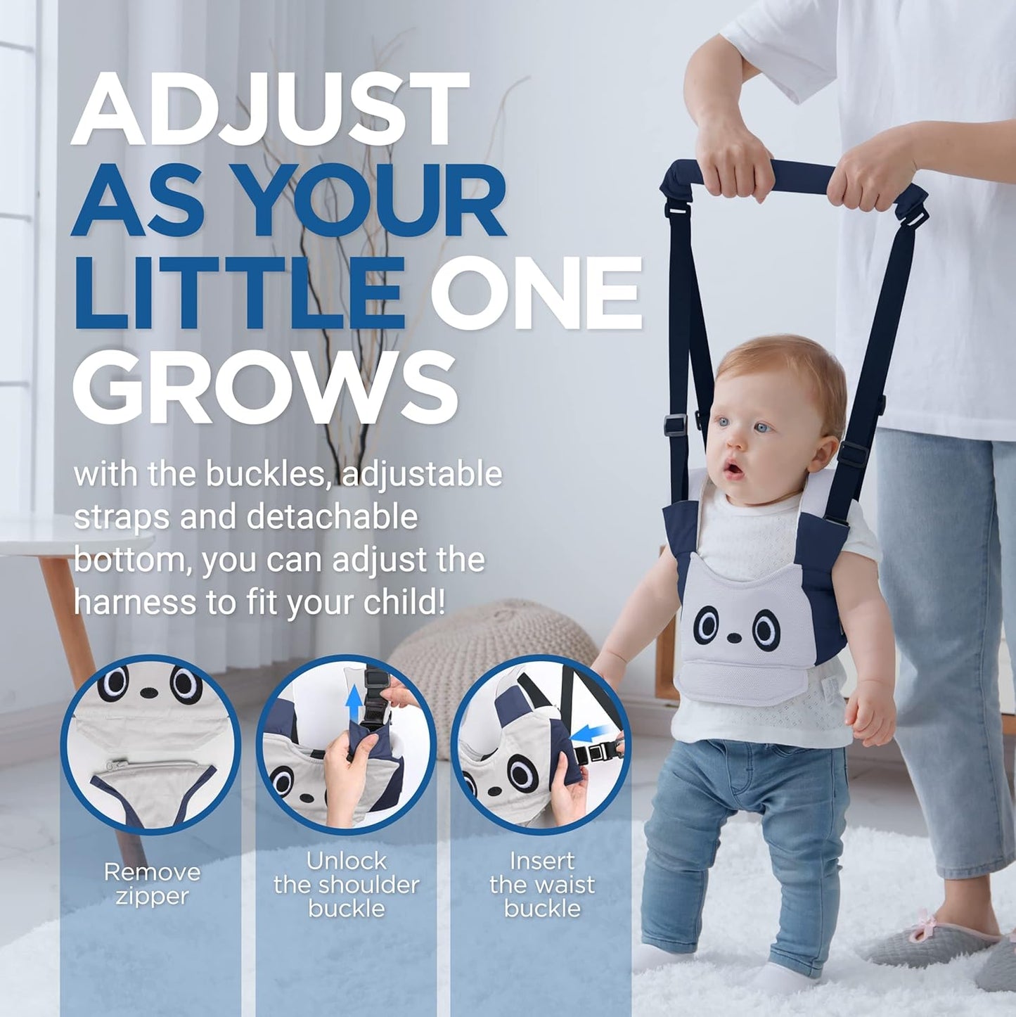 Baby Walking Harness - Toddler Walker Harness Adjustable Assistant Belt