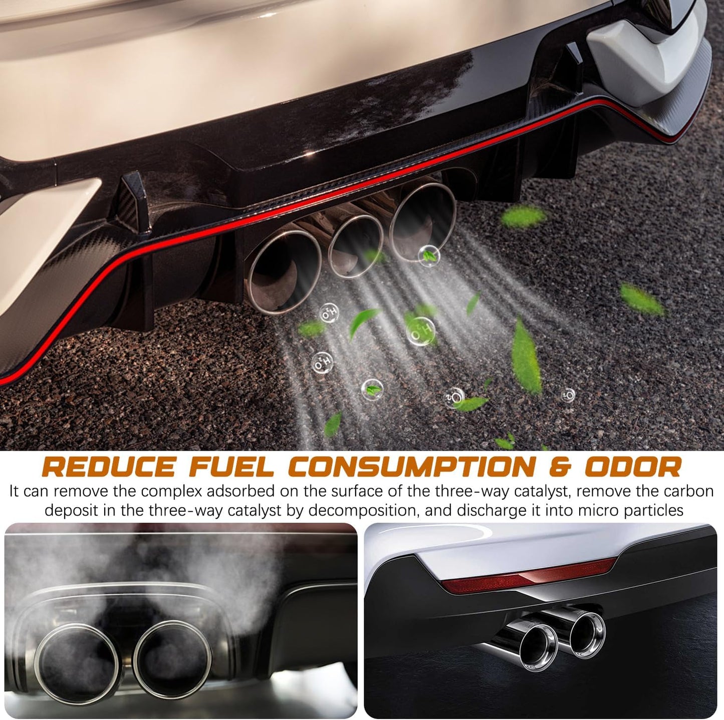 Catalytic Converter Cleaner Auto Parts Engine, Exhaust System Pipe Carbon Removal Cleaner Treatment Additive Oil