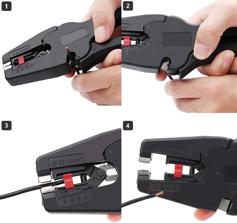 2 in 1 Wire Stripping Tool Works for Electronic,Electric,Automotive