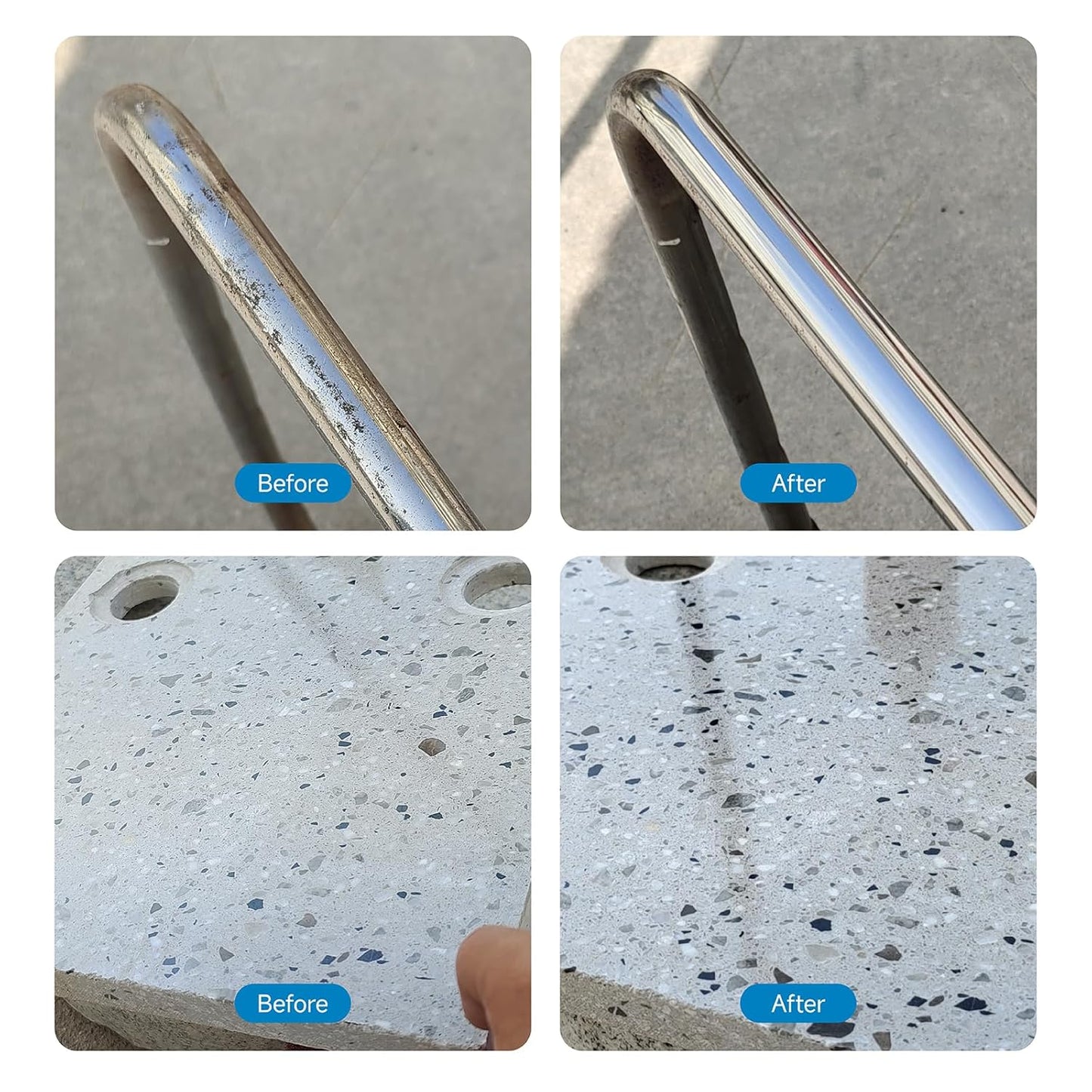 Granite Marble Quartz Stainless Steel & Metal Mirror Finish Renovation Polishing Wax