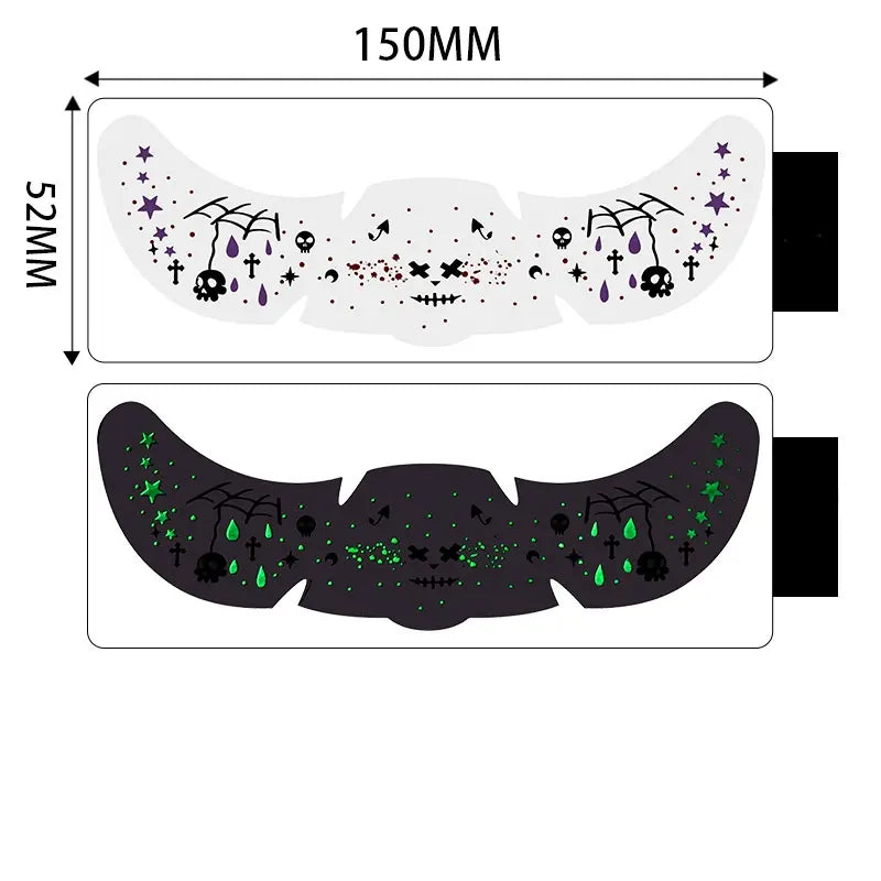 10PCS Halloween Face Glitter Freckles